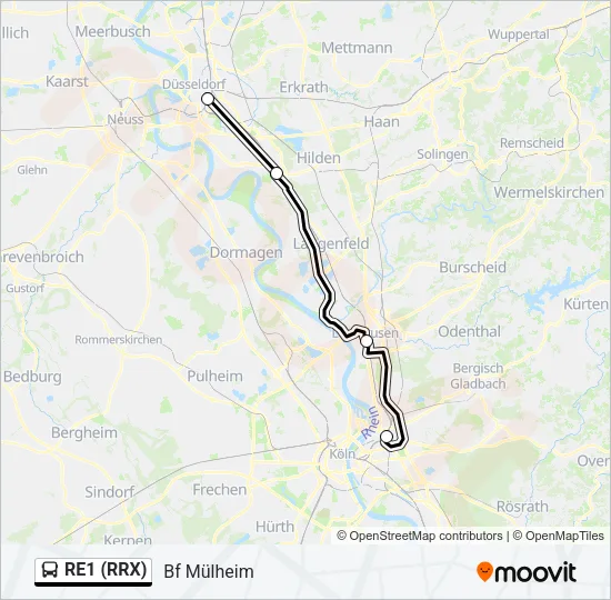 RE1 (RRX)  Line Map
