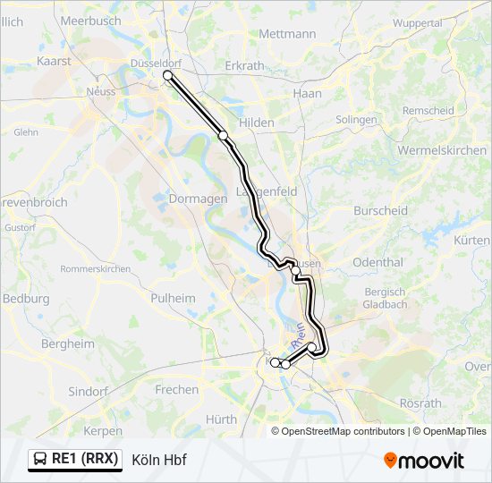 RE1 (RRX)  Line Map