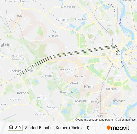 S19 Bus Line Map
