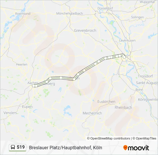 S19 Bus Line Map