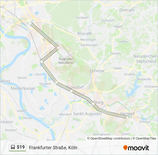 S19 Bus Line Map