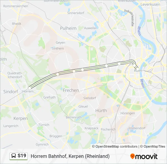 S19 Bus Line Map