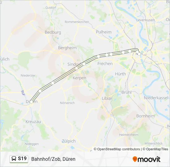 S19 Bus Line Map
