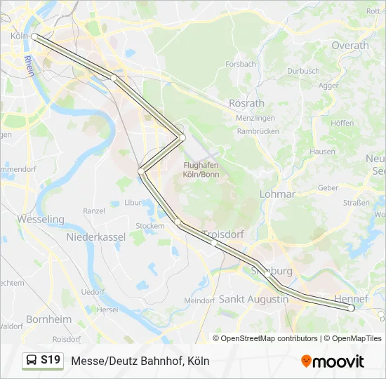 S19 Bus Line Map