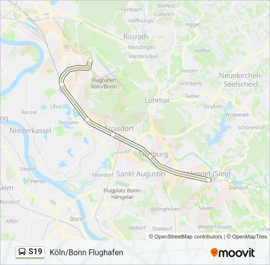 S19 Bus Line Map