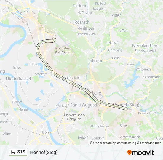 S19 Bus Line Map