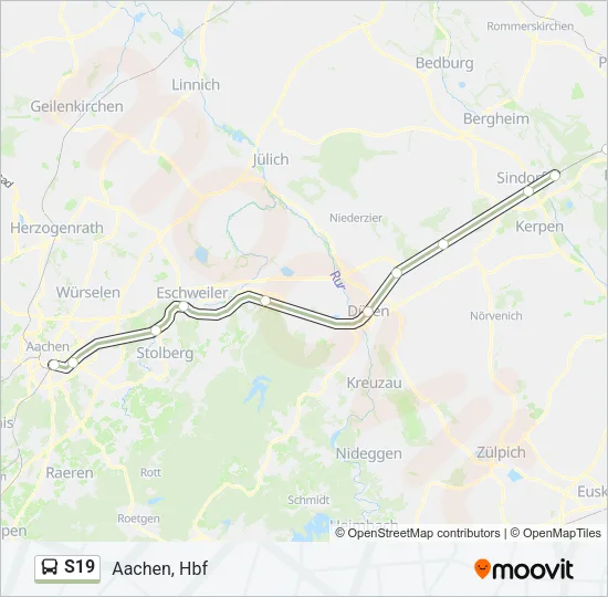 S19 Bus Line Map