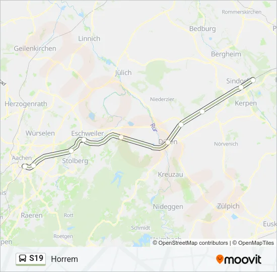 S19 Bus Line Map
