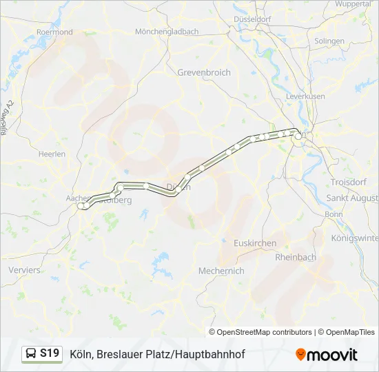 S19 Bus Line Map