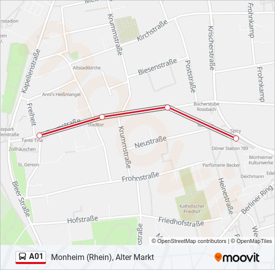 A01 Bus Line Map