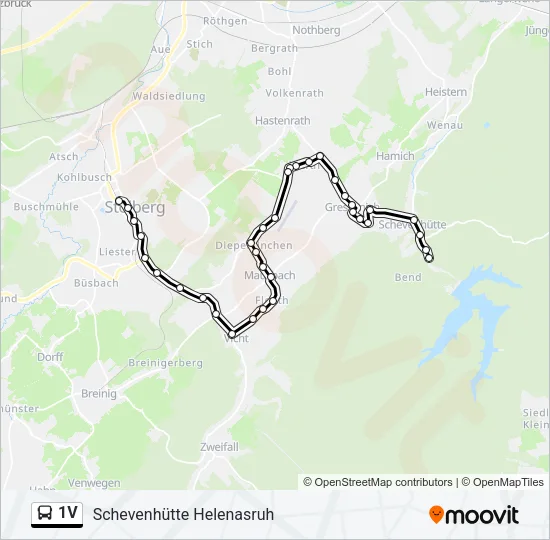 1V Bus Line Map