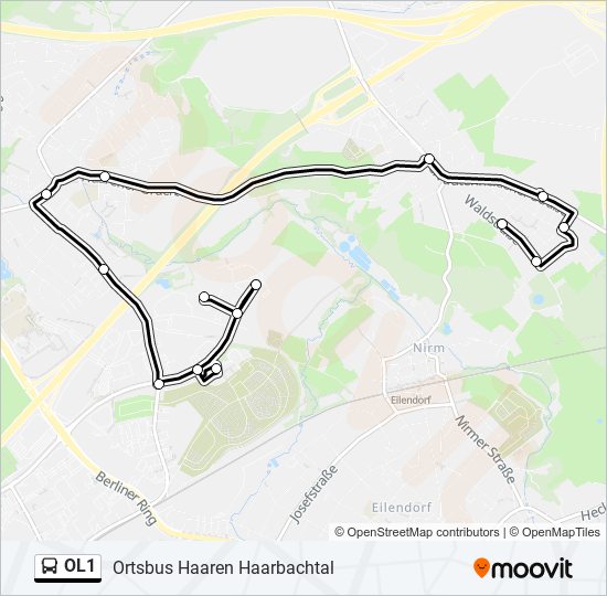 OL1 bus Line Map