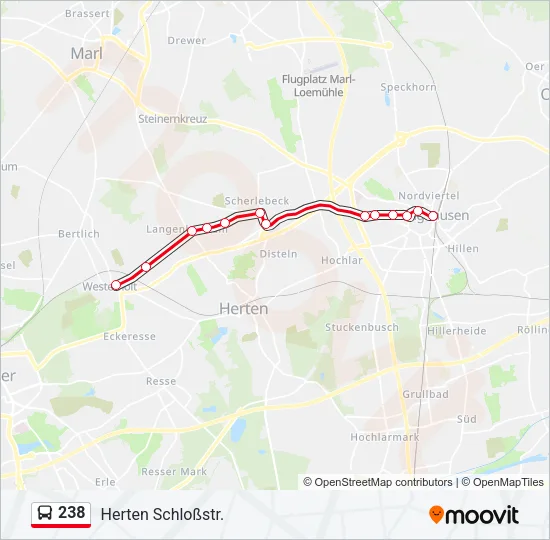 238 Bus Line Map