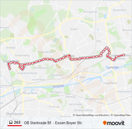 263 Bus Line Map