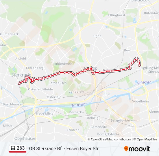 263 Bus Line Map