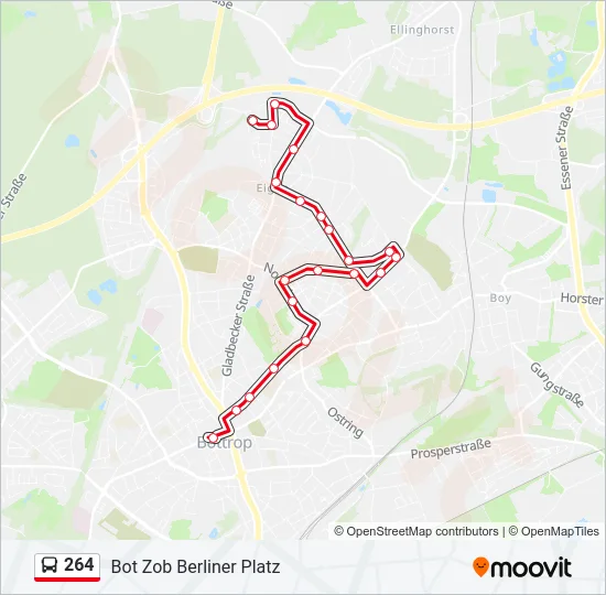 264 Bus Line Map