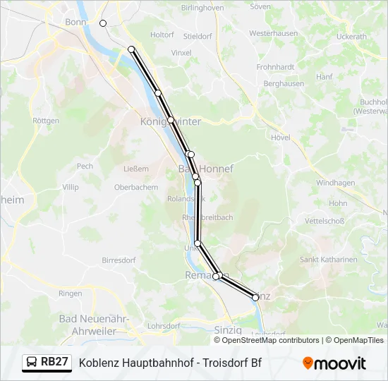 RB27 Bus Line Map