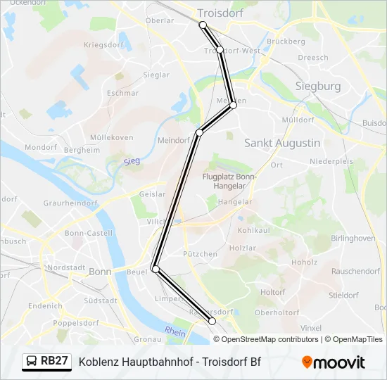 RB27 Bus Line Map