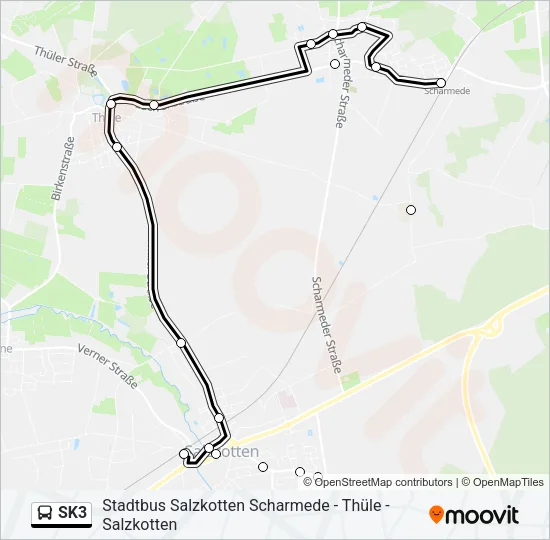 SK3 Bus Line Map