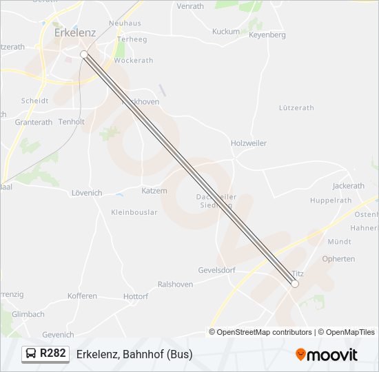 R282 Bus Line Map