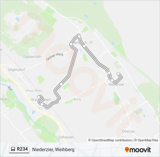 R234 Bus Line Map