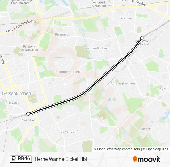 RB46 Train Line Map