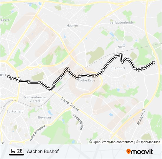 2E Bus Line Map