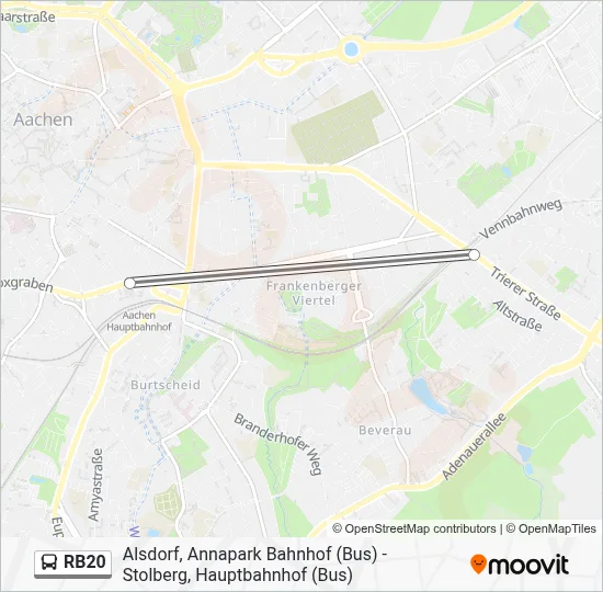 RB20 Bus Line Map