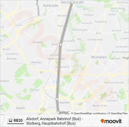 RB20 Bus Line Map