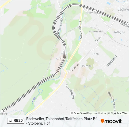 RB20 Bus Line Map