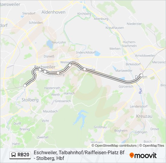 RB20 Bus Line Map