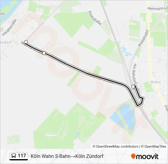 117 Bus Line Map