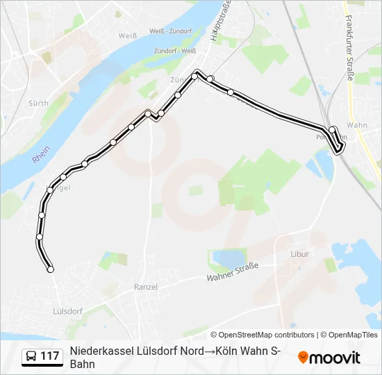 117 Bus Line Map