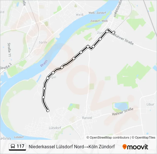 117 Bus Line Map