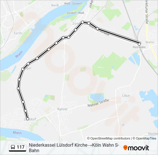 117 Bus Line Map