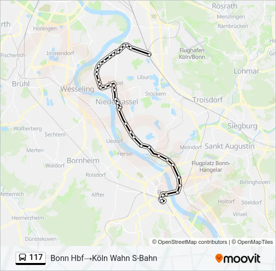 117 Bus Line Map