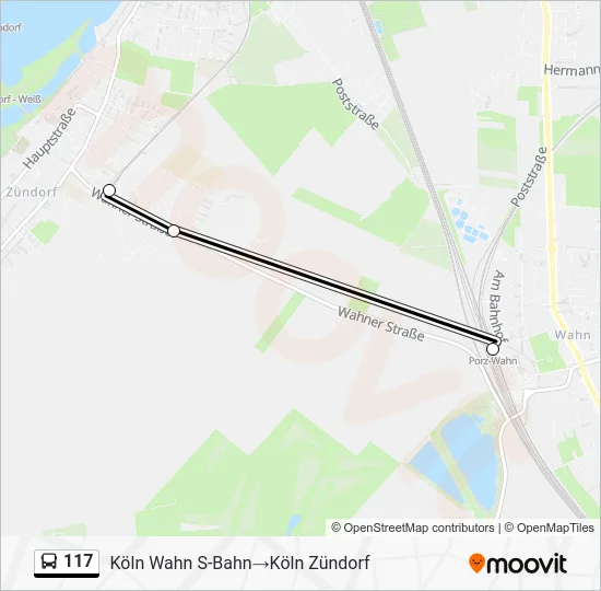 Автобус 117: карта маршрута