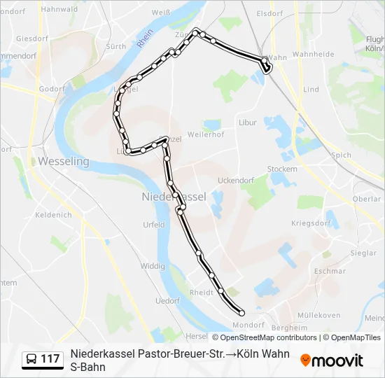 117 Bus Line Map