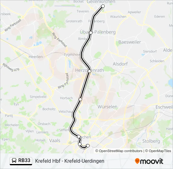 RB33 Bus Line Map