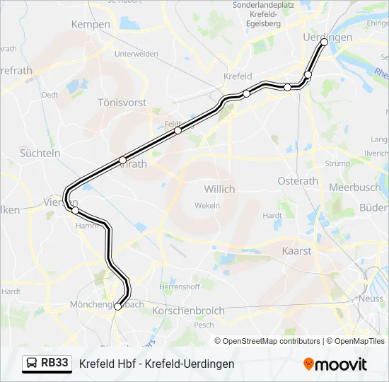 RB33 Bus Line Map