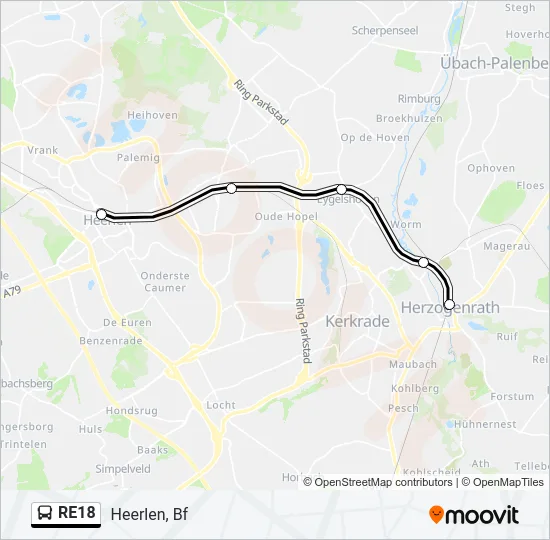 RE18 Bus Line Map
