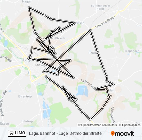 Автобус LIMO: карта маршрута