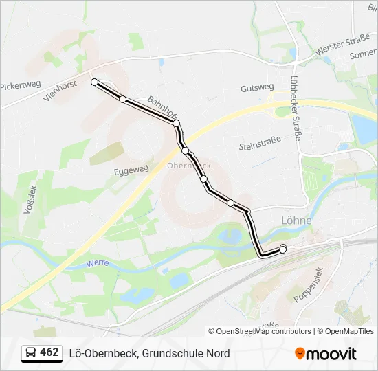 Автобус 462: карта маршрута