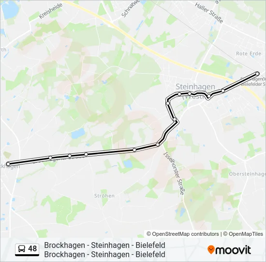 Автобус 48: карта маршрута