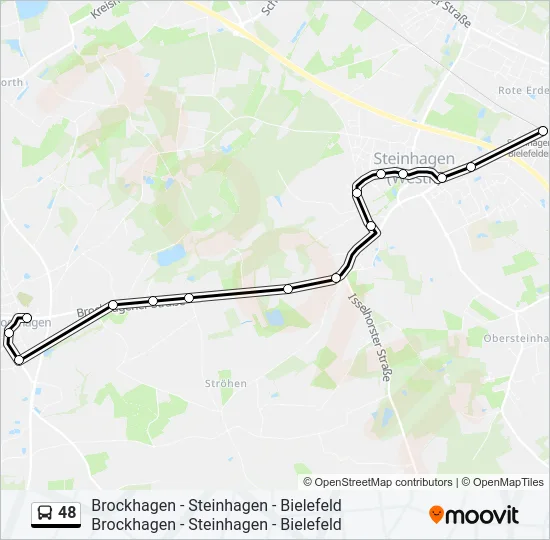 Автобус 48: карта маршрута