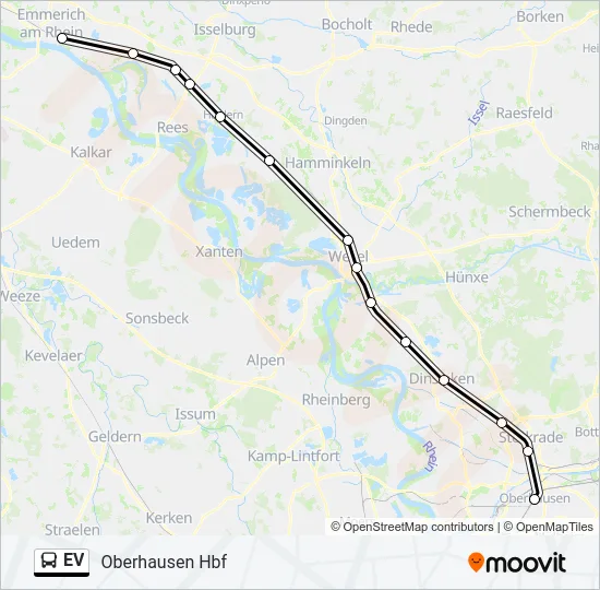 Автобус EV: карта маршрута