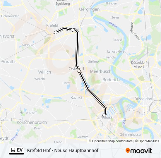 Автобус EV: карта маршрута