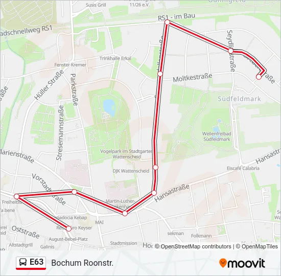 E63 Bus Line Map