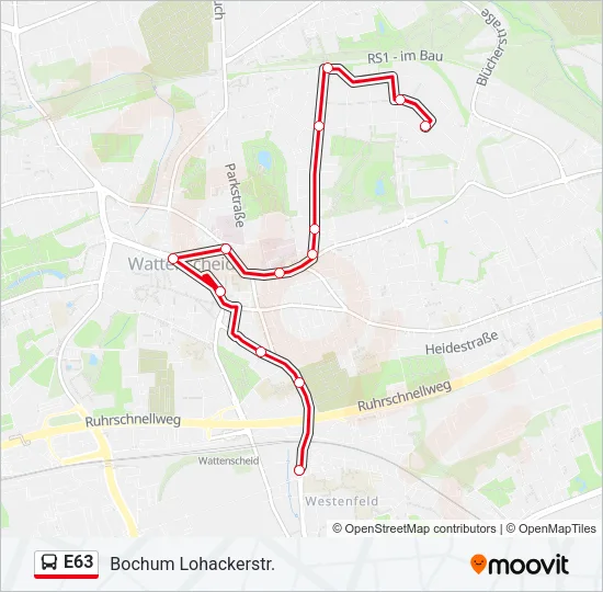E63 Bus Line Map