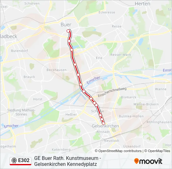 E302 Subway Line Map